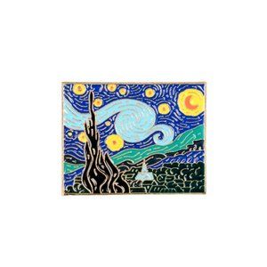 🍏50% OFF/3+...Van Gogh "Starry Night" Pin